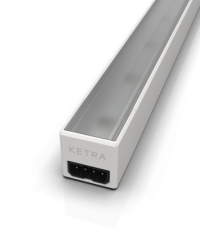 Ketra LS0 Lightbar Slim fixture on a white background.